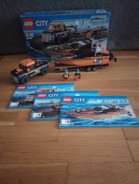 Lego City 60085 4x4 with Powerboat kompletny
