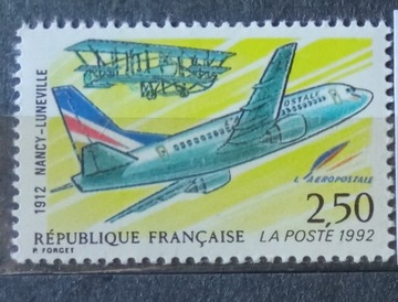 Znaczki **Francja 1992r Mi 32925 Samolot