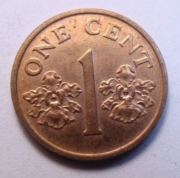 Singapur 1 cent 1994 ŁADNA!