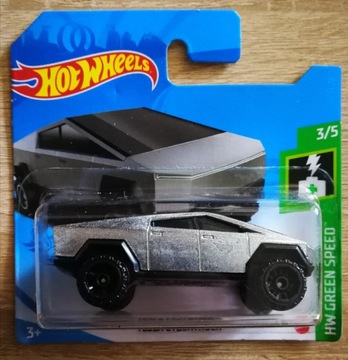 Hot Wheels Tesla Cybertruck HW Green Speed