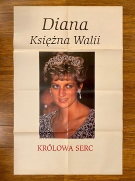 Księżna Diana UNIKAT 1997 rok dwustronny plakat