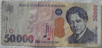 Rumunia 50000 lei lej 2000 Kompozytor Jerzy Enescu