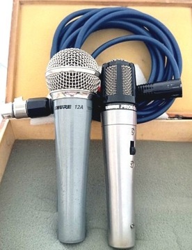 Mikrofony SHURE 12A i SHURE PROLOGUE 10L LO