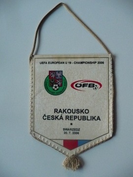 Proporczyk UEFA EURO U19 2006 Czechy - Austria