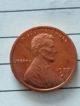 Moneta 1 cent usa Lincoln 1977 S