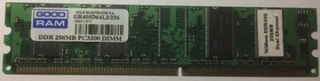 Pamięć RAM DRR 256MB PC3200 DIMM GoodRam