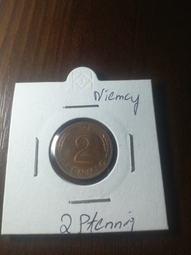 2 PFENNIG Niemcy 1979r F