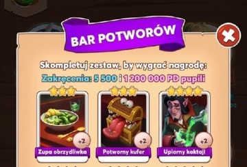 Coin Master Bar potworów 3 karty