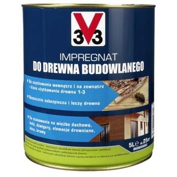 V33 impregnat do drewna budowlanego 25L