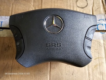 Skórzana poduszka kierownicy Mercedes W220