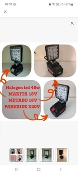 Lampa led PARKSIDE X20 48V 