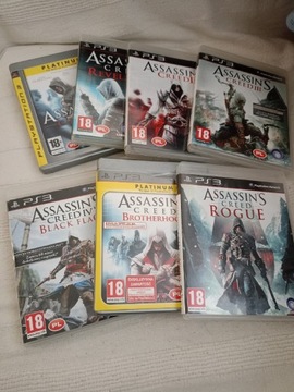 Gra Ps3 zestaw pełna seria Assassin's Creed PL