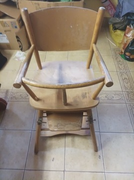 Krzesełko dla dziecka PRL lata 50