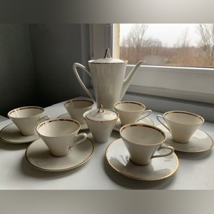 Zestaw do kawy herbaty 6 os porcelana bawarska 