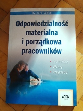 Odpowiedzialność materialna i porządkowa pracow...