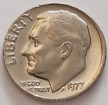 USA 10 centów - ONE DIME 1977 r.