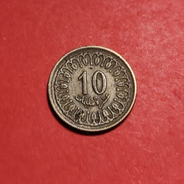 Moneta 10 milimów 1960, Tunezja