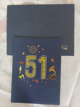 Kartka urodzinowa na 51 urodziny