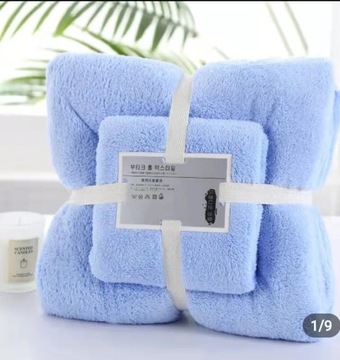 Komplet 2 ręczników. Ręcznik kąpielowy 
