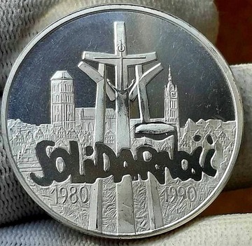 Moneta Solidarność 1990r typ A
