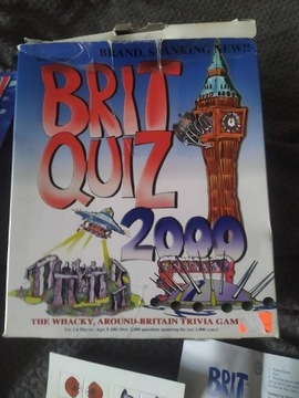 BRIT QUIZ 2000 gra planszowa rodzinna angielska