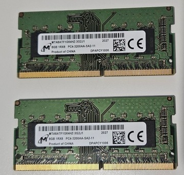 DDR4 PC4-3200AA Micron 16 GB SO-DIMM 2x8GB