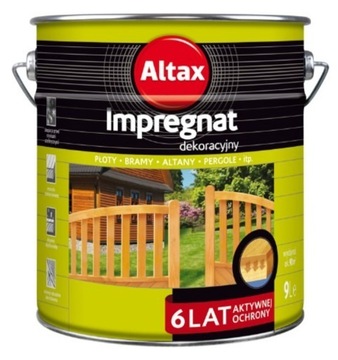 ALTAX  IMPREGNAT DEKORACYJNY 9l Orzech 