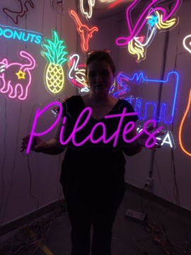 Pilates Neonowe Napisy Świetlne. Dekoracje Neon 