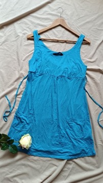 Niebieska Sukienka Tunika Dorothy Perkins na co dzień letnia rozmiar 42 