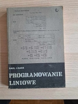 Programowanie liniowe Saul I. Gass