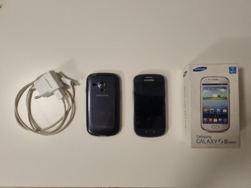 Samsung Galaxy S3 mini + case+ładowarka+słuchawki