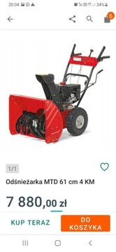 Odśnieżarka spalinowa MTD ME 61 cm 7KM