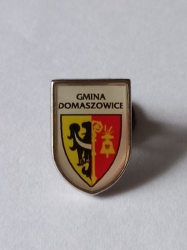 Herb gmina Domaszowice przypinka pin odznaka