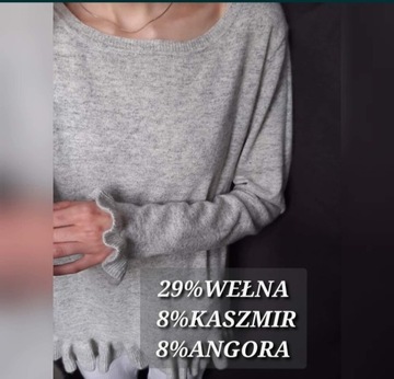 Sweter wełna, kaszmir, angora Maggy