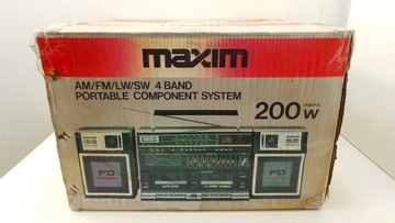 Wieża Audio Maxim MX-939 Boombox 1986 Retro Anglia