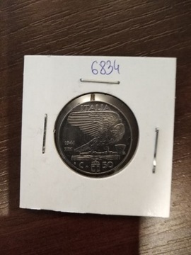 Włochy 50 centesimi 1941 r. St. 1-