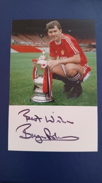 Bryan Robson, autograf, uczestnik MŚ, Manchester 