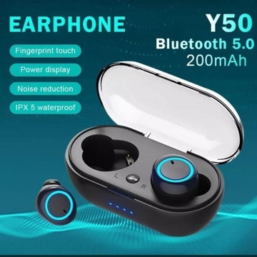 Y50 Słuchawki bezprzewodowe Bluetooth BT 5.0 TWS