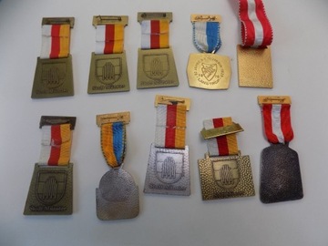 10 medali tematyka jubileusz  cena jest za komplet