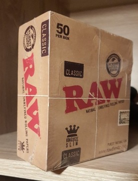 Bibułki RAW classic King size slim 50op. Box