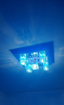 Żyrandol  kryształowy LED z ster. pilotem OKAZJA