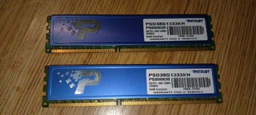 Pamięć 8GB DDR3 (2x4GB) PATRIOT 1333MHz, PC3-10600