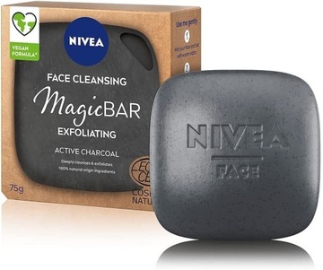 Nivea mydło Magic bar z aktywnym węglem 