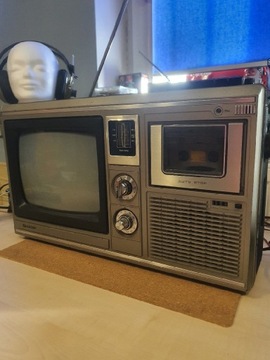 SHARP 10P-18G Telewizor przenośny radio magnetofon