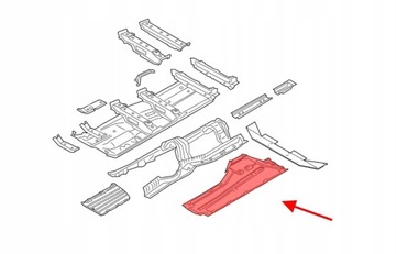 BMW 5 G30 G31  MATERIAŁOWA OSŁONA PODWOZIA LEWA