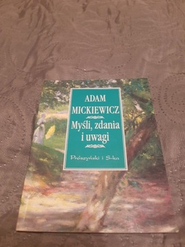 Myśli, zdania i uwagi. Adam Mickiewicz. 