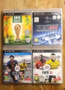 Zestaw 4 gry ps3 FIFA i PES