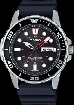 Zegarek Casio Solar Diver MTP-S110-1AV day date 