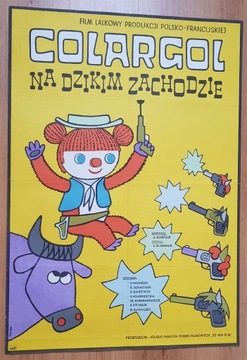 Colargol na Dzikim Zachodzie '76 Wilkosz plakat B1