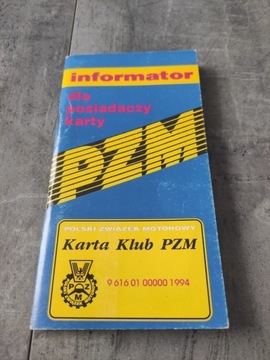 Informator PZM 94' Polski związek motorowy